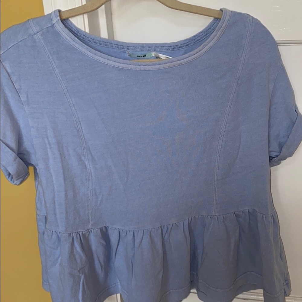 Baby blue urban outfitters top